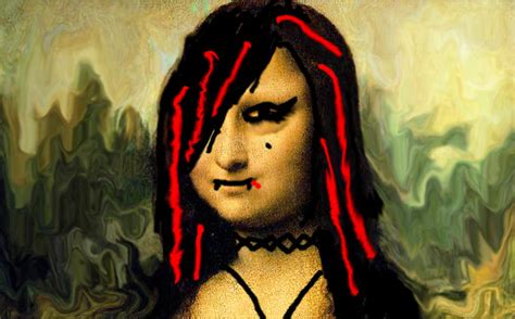 Emo Mona Lisa By Sapphire899 On Deviantart