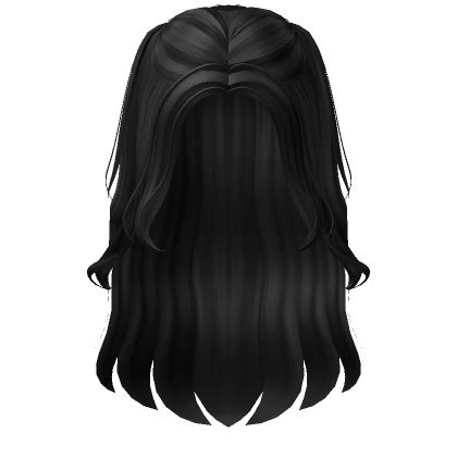 Preppy Wavy Pigtail Hair Black Roblox Item Rolimon S