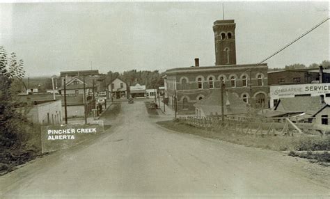 Historical photos photographs of Pincher Creek Alberta