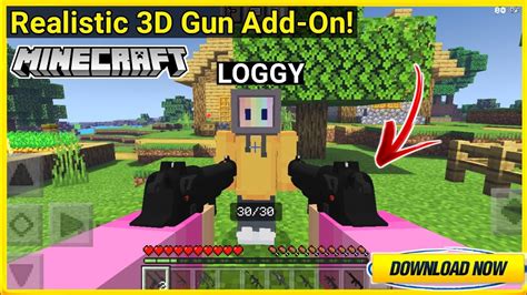 3d Guns Addon In Minecraft Pe Bedrock 1 16 Blockops Addon Minecraft Pe In Hindi 2021