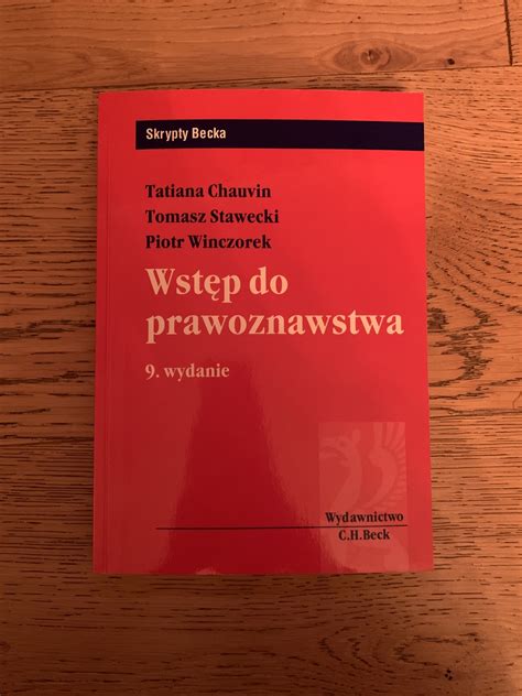 Wstęp do prawoznawstwa 9 wydanie Warszawa Kup teraz na Allegro