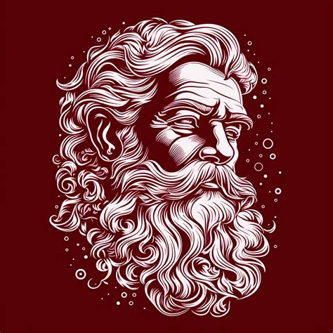 Santa Face Line Drawing Free Stock Photo Public Domain Pictures