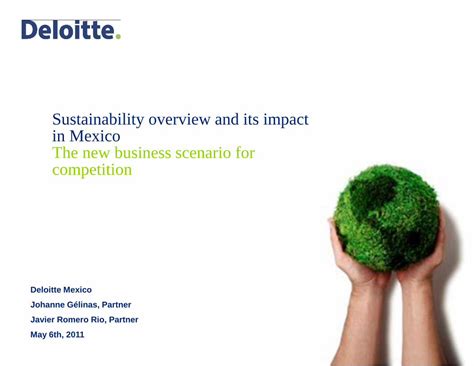 Pdf Sustainability Overview And Its Impact In Deloitte