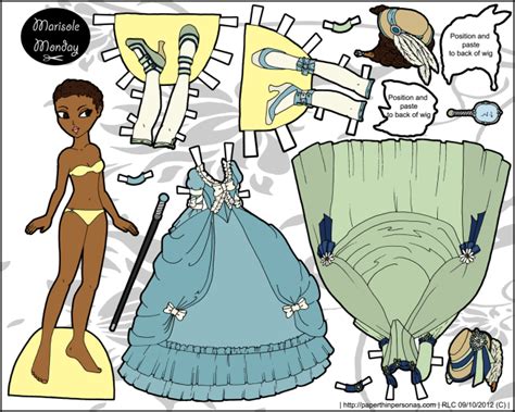 Roccoco Fantasy Printable Princess Paper Dolls • Paper Thin Personas