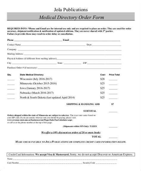 Medical Order Forms 11 Free Word Pdf Format Download Free And Premium Templates