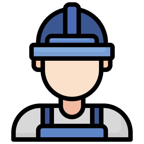 Construction Worker Surang Lineal Color Icon