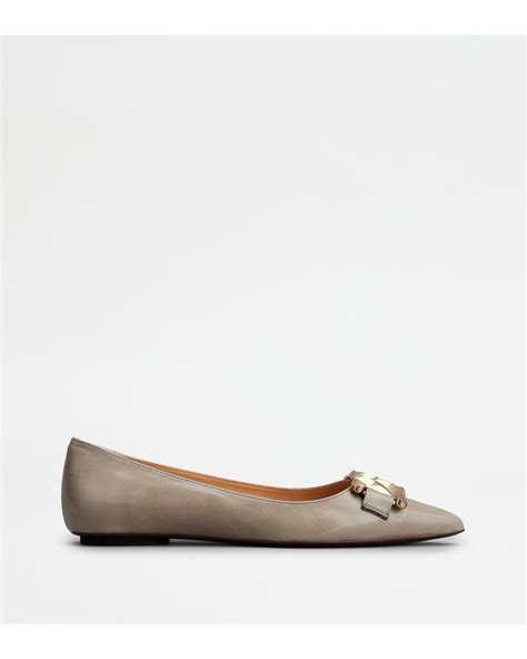 Tod S Kate Ballerinas In Leather Lyst UK