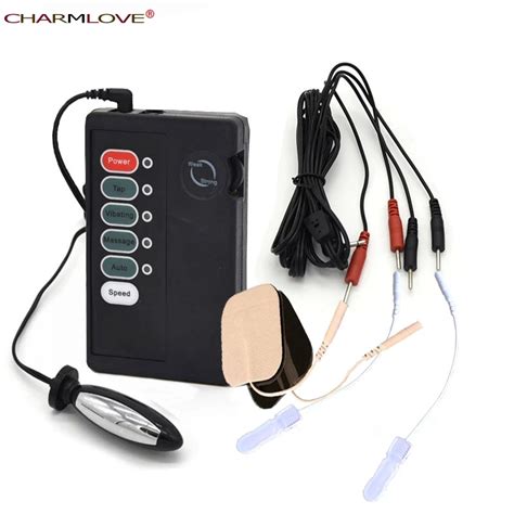 SMBD Sex Toys Electro Shock Body 2 Pads Multiple Stimulation Anal Plug