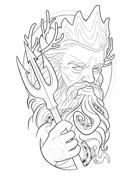 Coloring Pages Of Poseidon