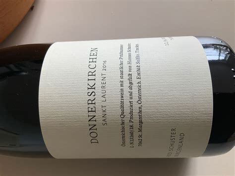 2016 Weingut Rosi Schuster Sankt Laurent Donnerskirchen Austria