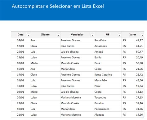 Auto Completar Em Lista De Valida O Excel Guia Do Excel