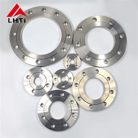 Asme B16 5 Din Forged Pure Titanium Flanges Titanium Alloy Weld Neck Flange