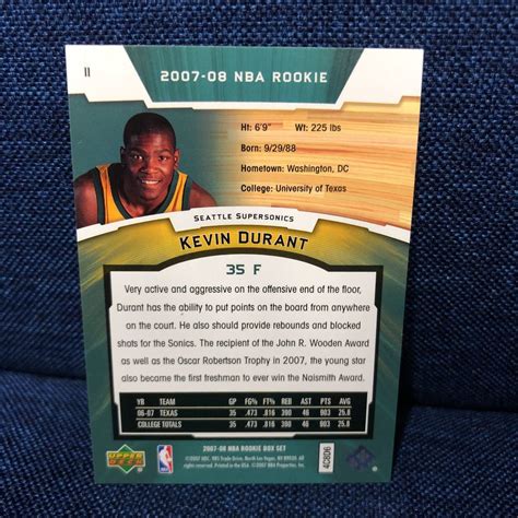 Kevin Durant Rc Nba Rookie Box Set Upper Deck