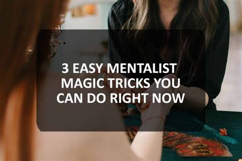 Mentalism Tricks Magic Mentalism