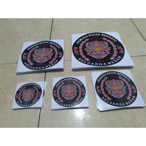 Jual Stiker Pbb Pemuda Batak Bersatu Shopee Indonesia