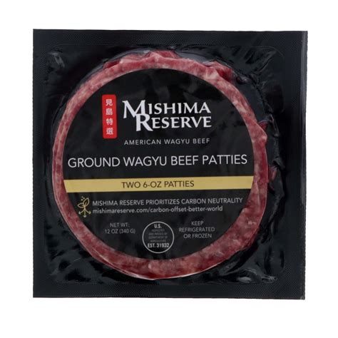 Mishima Reserve Ground Wagyu Beef Patties Shop Beef At H E B