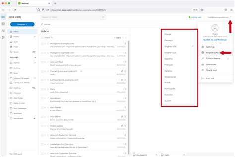How To Change The Language Of Your Webmail Support One