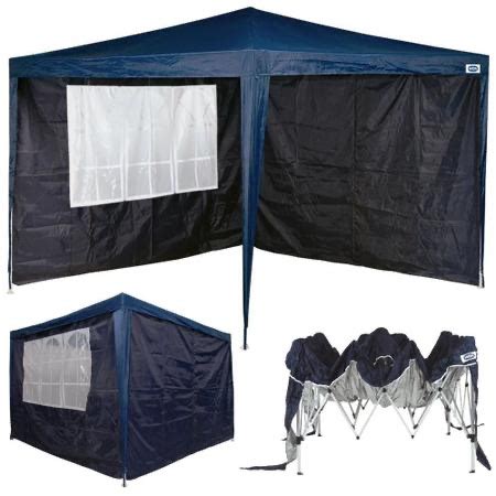 Kit Gazebo Tenda Sanfonada Praia 3x3 M X Flex 2 Paredes Oxford Mor E