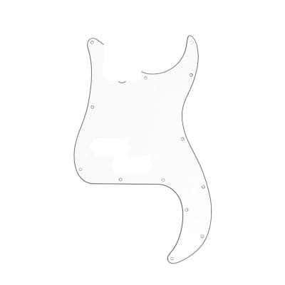 Hole Precision Bass Pickguard Ply White Pearl Reverb