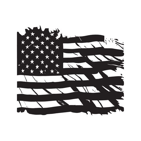 Flag Day Clipart Black And White