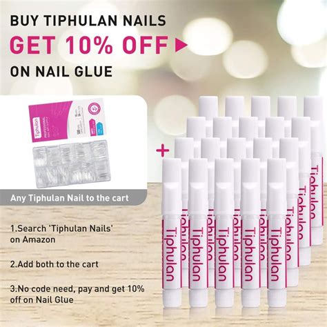 Tiphulan Super Strong Nail Glue For Acrylic Nails Pcs Long Lasting