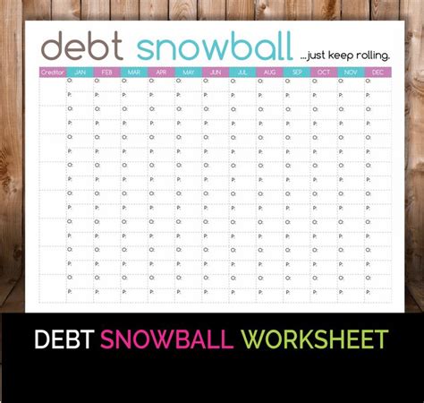 Debt Snowball Worksheet Free