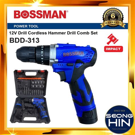 Bossman Bcd12i Bdd313 Impact Cordless Drill Driver 12v Cordless