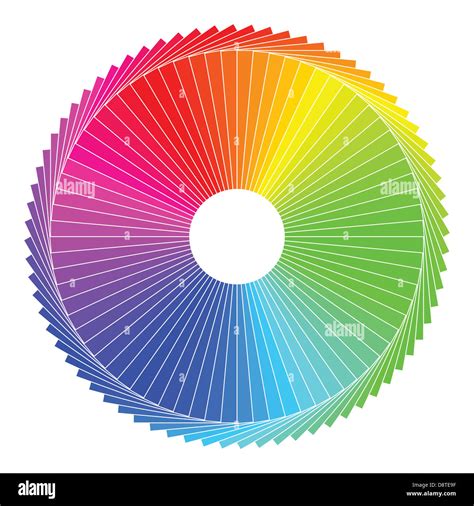 Color Spectrum Abstract Wheel Colorful Diagram Background Stock Photo