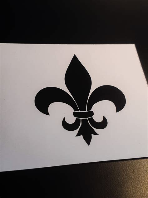 Fleur De Lis Symbol Vinyl Car Window Decal New Louisiana Etsy