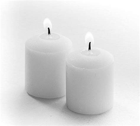 Votive Candles Unscented White Smokeless 4 Pack 46 Off 145 D X 185 H For Weddings