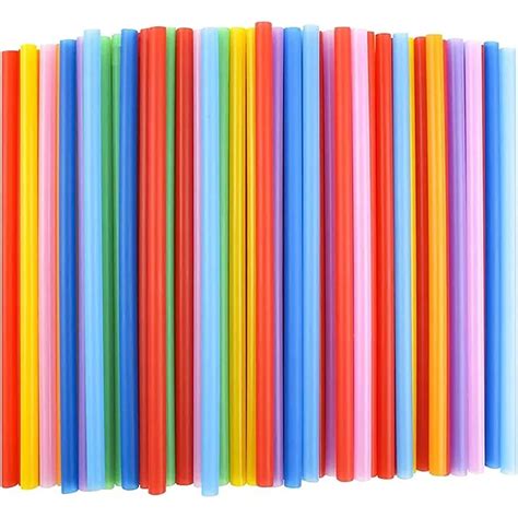 100 Biodegradable Plastic Straws Compostable Disposable PLA Pbat