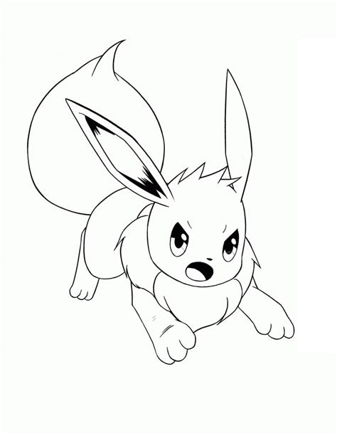 Happy Pokemon Eevee Coloring Page Anime Coloring Pages Porn Sex Picture