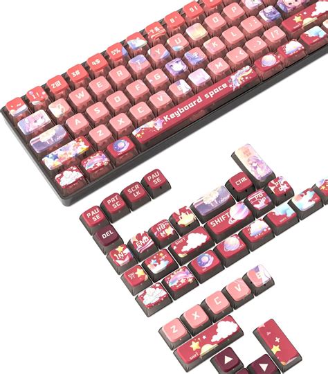 120 Key PBT Pudding Keycap Set ASA Profile With Transluscent PC Layer