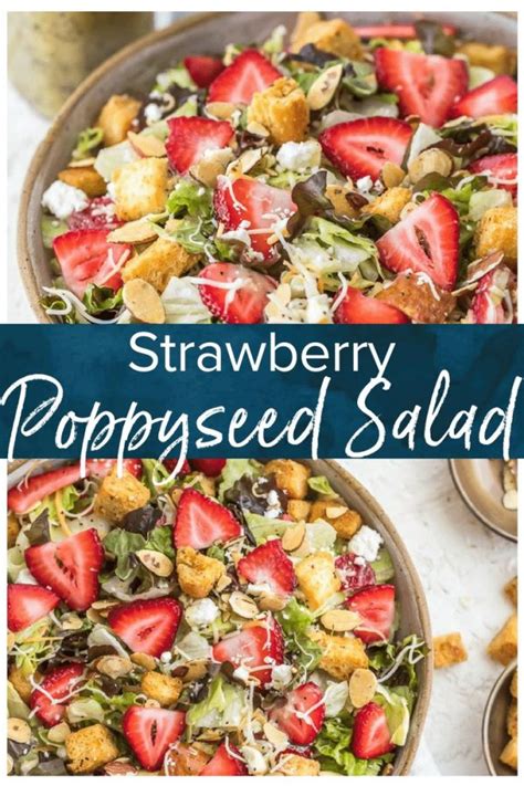 Strawberry Salad With Poppy Seed Dressing Recipe The Cookie Rookie