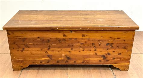 Lot Vintage Burrowes Moth Proof Red Cedar Chest