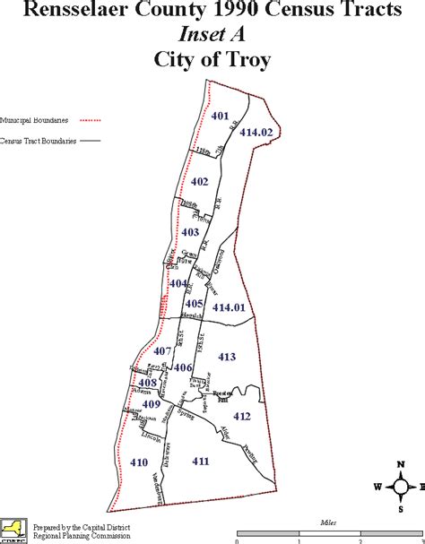 Capital District 1990 Census Tract Maps Cdrpc