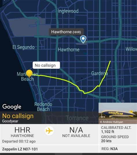 Goodyear Blimp Over The Beach Rflightradar24