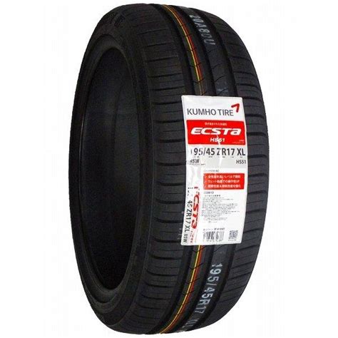 195 45r17 2024年製造 新品サマータイヤ Kumho Ecsta Hs51 送料無料 クムホ エクスタ 195 45 17 Kh