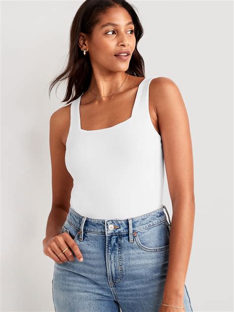 Sleeveless Square Neck Bodysuit Old Navy