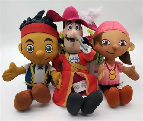 Jake and the Neverland Pirates Captain Hook Jake Izzy Plush Toys Figure ...