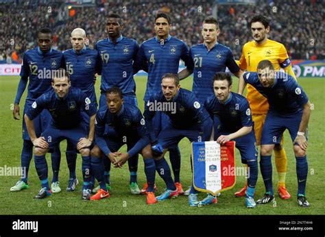 France S Soccer Team Left To Right Up To Bottom Midfielder Blaise