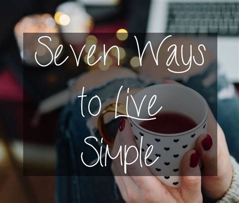 ways im   simplify  life  simple