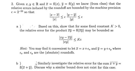 Solved Given X Y Elementof R And X Bar A X Y Bar A Y Chegg