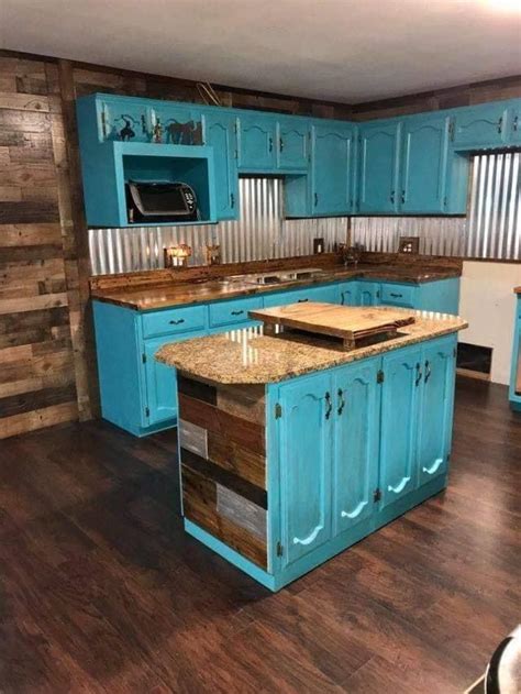 Pin By Nikki Tatum On Home In 2024 Rustic Kitchen Cabinets Farmhouse Kitchen Remodel Teal