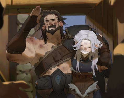 Ashe And Tryndamere League Of Legends Drawn By Knbn Danbooru