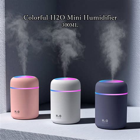 Colorful Portable 300ml H2o Humidifier Scent H20 Fragrance Aromatherapy Aroma Diffuser Electric