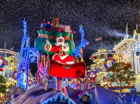 See Mickeys Once Upon A Christmastime Parade In Disney World