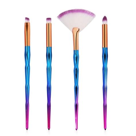 Piece Glitter Pigments Brush Set Including Fan Brush Glitter