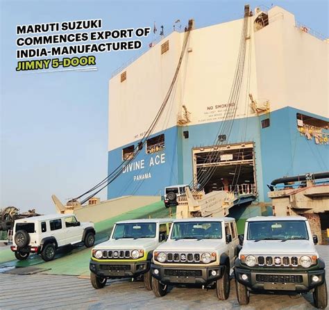 India Made Maruti Jimny 5 Door Exports Start