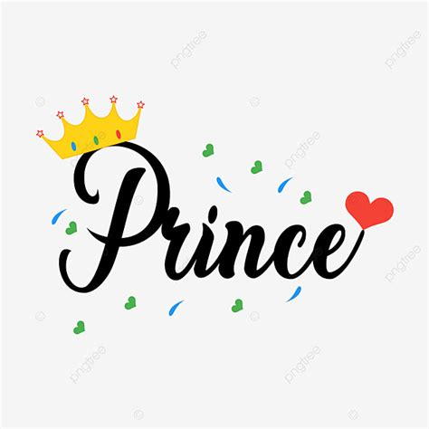 Hand Drawn Banner Clipart Vector Prince Hand Drawn Text Vector Vector